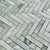 Ming Marble Herringbone Mosaic Tile 150x35mm