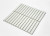  Textured White Concave Kit Kat Mosaic Tile