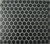  Black Matt Hexagonal Mosaic 23mm