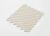 Textured off White Hexagonal Mosaic Tile 23mm - Tiles4less
