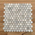 Carrara marble penny round mosaic tile 25mm