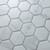Carrara Look Porcelain Hexagon Tile 56mm