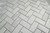 Carrara Porcelain Herringbone Mosaic 95x45mm - Tiles4less