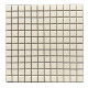 Textured Off White Square Mosaic Tile 23mm