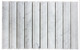 Carrara Marble Concave Kit Kat Mosaic Tile