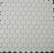 Matt White 28mm Penny Round Mosaic Tiles