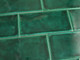 150x75mm Dark Green Craquelle Subway Wall Tile