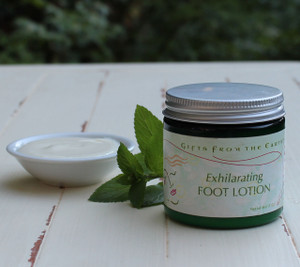 Exhilarating Foot Lotion - Invigorating peppermint wakes up tired feet. Exhilarating Foot Lotion - Invigorating peppermint wakes up tired feet.