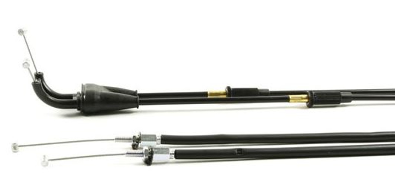 KAWASAKI KX450F 2006-2026 THROTTLE CABLES BLACK VINYL PROX 