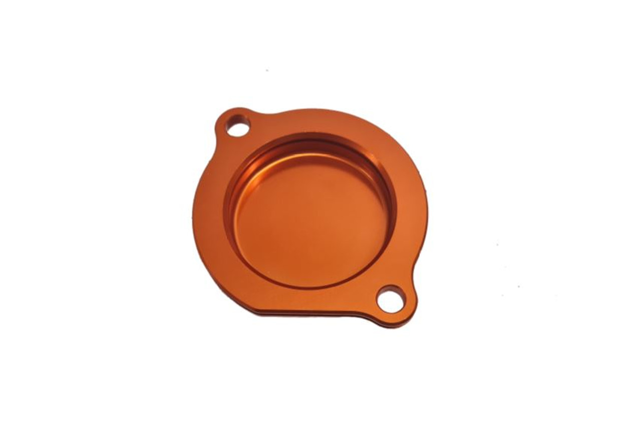 KTM 520 525 EXC 2001-2007 OIL FILTER COVER ORANGE CNC