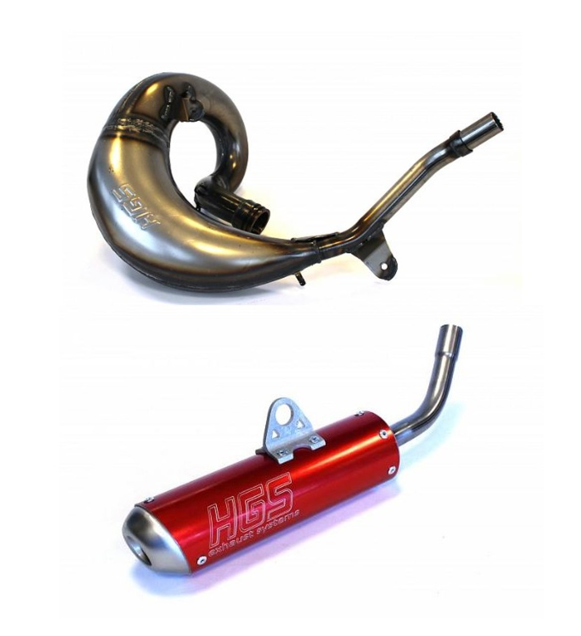 GAS GAS MC65 2021-2023 EXHAUST PIPE & RED MUFFLER HGS 