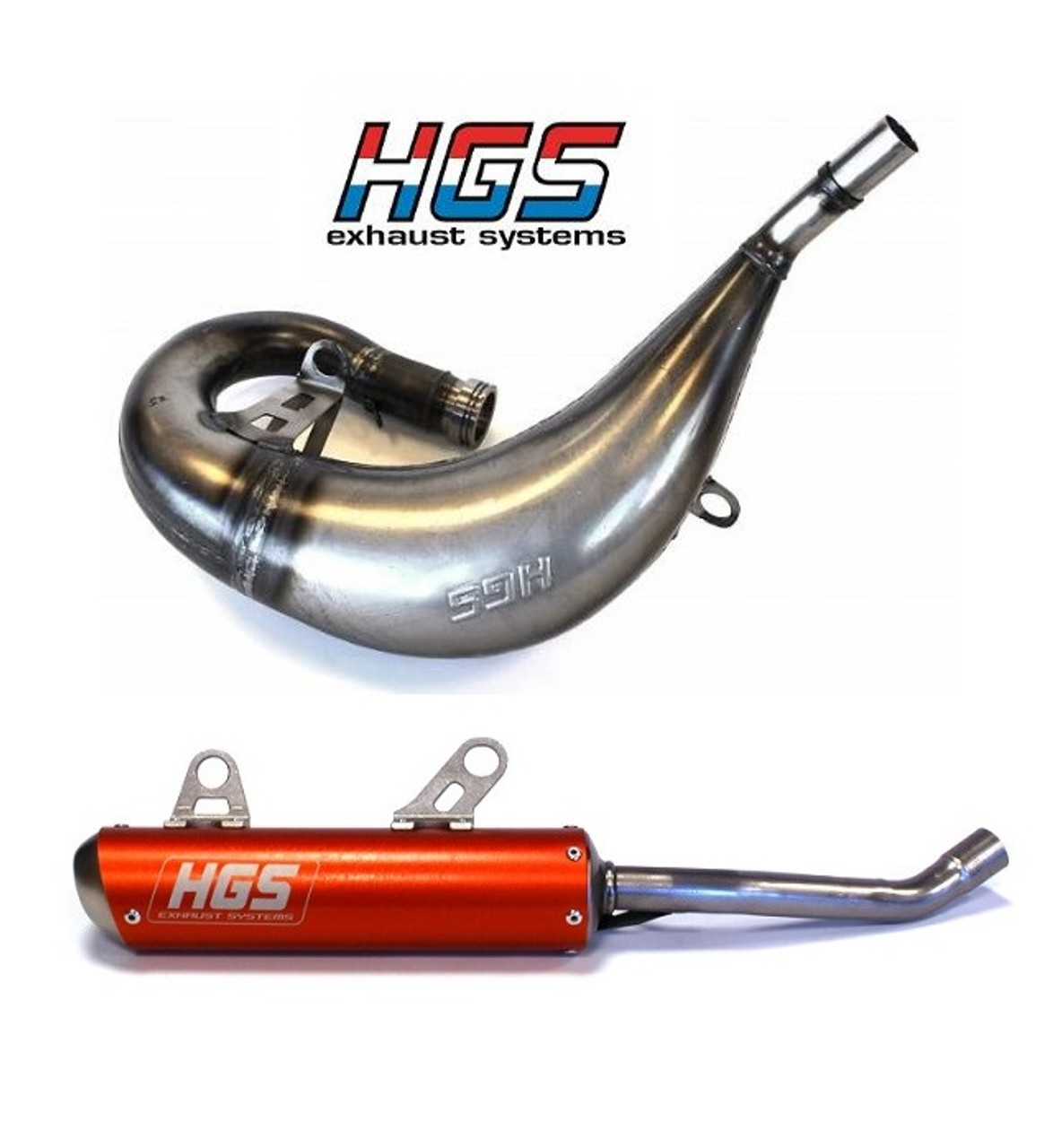 KTM 125 SX 2023-2024 HGS EXHAUST PIPE & ORANGE SILENCER 