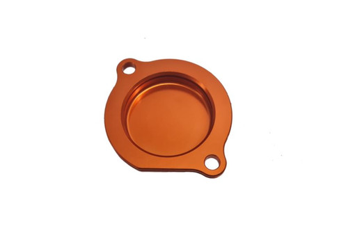 KTM 250 SX-F 2005-2012 OIL FILTER COVER ORANGE CNC