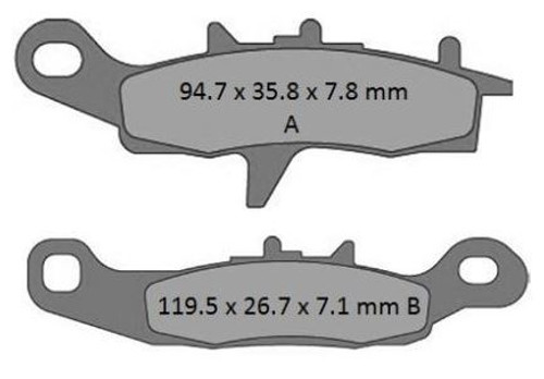 SUZUKI RM85 2005-2023 FRONT BRAKE PADS SINTERED PARTS 