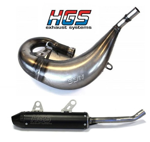 GAS GAS MC125 2021-23 EXHAUST & BLACK SILENCER CARBON TIP HGS 