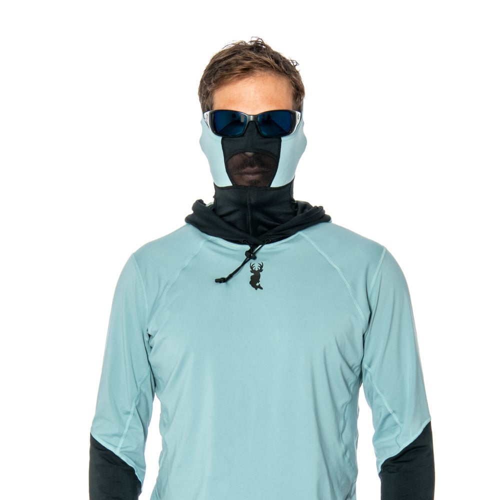 BARRACK Face Shield UPF 50+, Stone Blue/Black