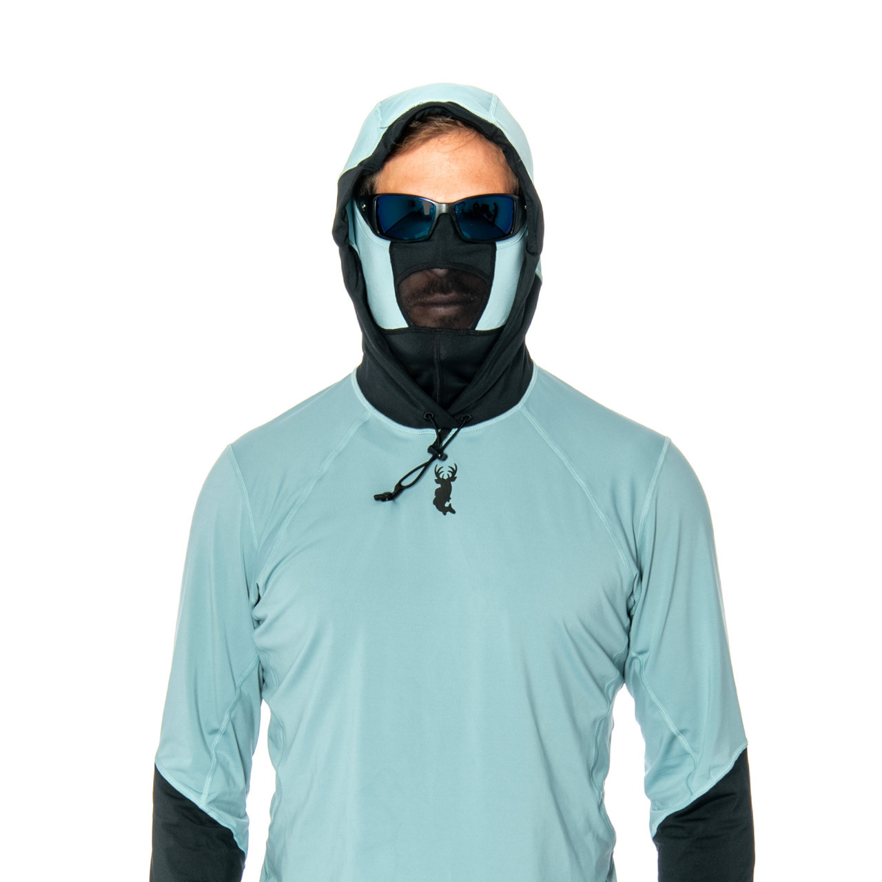BARRACK Face Shield UPF 50+, Stone Blue/Black