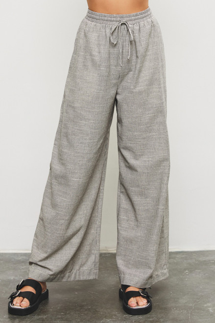 Wide Leg Stripe Pants