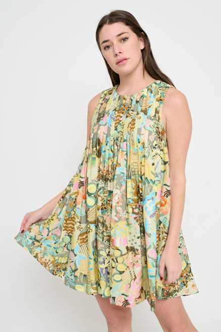 Whispering Meadow Pleat Dress
