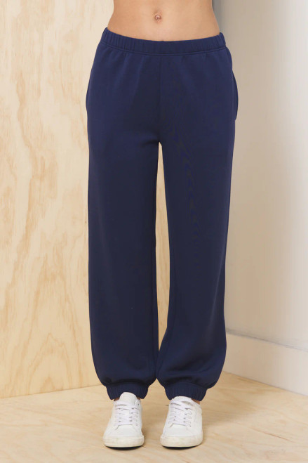 Navy Cloud Fleece Jogger