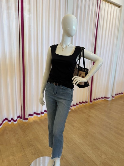 Scuba Double Layer Square Neck top