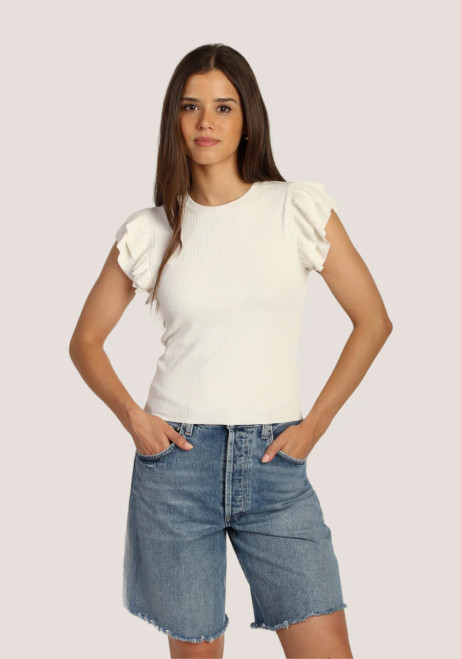 Giselle Flutter Sleeve Top