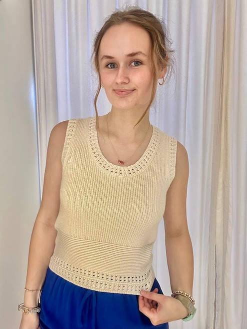 Finn Cream Knit Tank