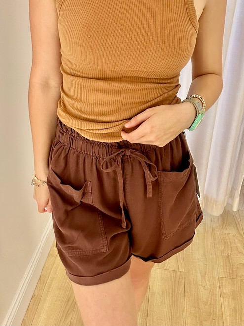 Casey Fig Tie Shorts