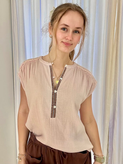 Talulah Petal Gauze Top