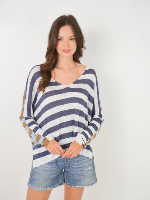 Oceanfront Honest Indigo Stripe Sweater