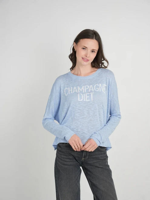 Champagne Diet Sky Dive Sweater