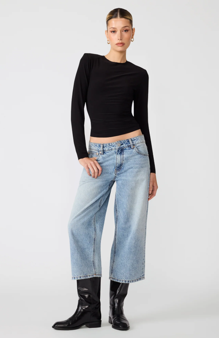 Seline Black Fitted Top