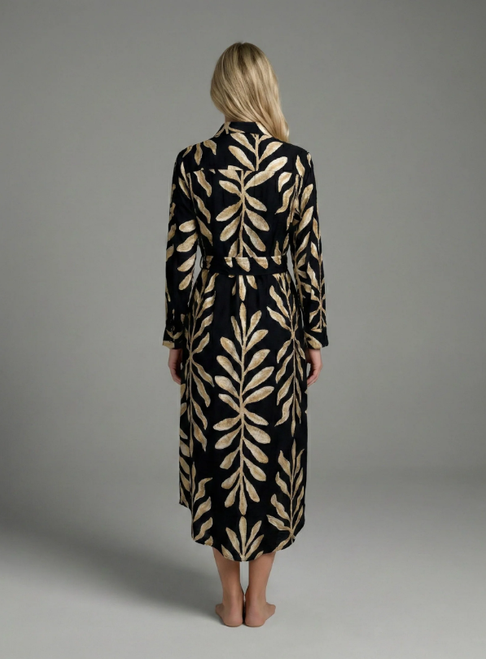 Thira's Palm Dress - Black