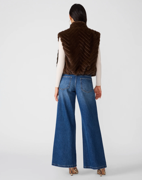 Luxie Espresso Faux Fur Vest