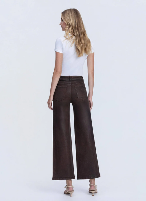 HR Coated Ankle Wide in Chicory Coffee Wash