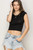 Capped Sleeve Cropped Tank