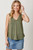 Curpo Modal Smocked Shoulder Tank