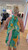 Chiffon Printed Halter Dress/Green
