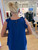 Royal Chiffon Ruffled Blouse