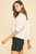 Balloon Sleeve V-Neck Blouse Top/Off White