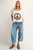 Open Back Peace Sign Top