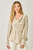 Champagne Dot Cowl Neck Blouse