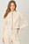 Ivory Faux Suede Bomber Jacket