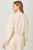 Ivory Faux Suede Bomber Jacket