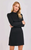 Hustle Black Mockneck Mini Dress