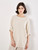 Stone Cable Soft Touch BAtwing Tunic