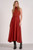Maci Rust Mock Neck Maxi Dress