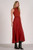 Maci Rust Mock Neck Maxi Dress