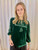 Katana Green Velvet Blouse