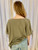 Olive Tie Sleeve Top